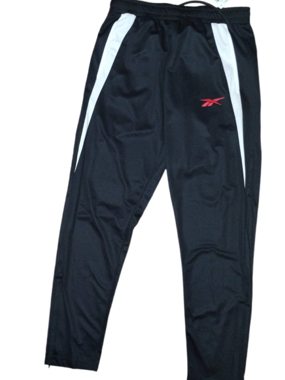 Reebok Men's Black Athletic Soccer Track Pants, Medium
